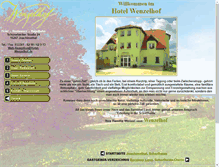 Tablet Screenshot of hotel-wenzelhof.de